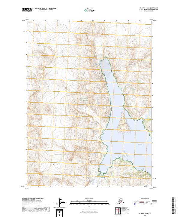 USGS Topographic Map – Seldovia D-1 SE