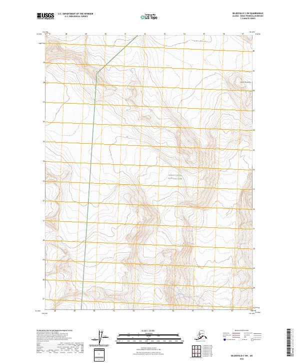 USGS Topographic Map – Seldovia D-1 SW
