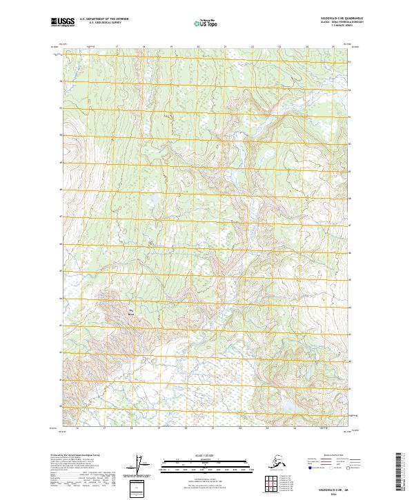 USGS Topographic Map – Seldovia D-3 NE