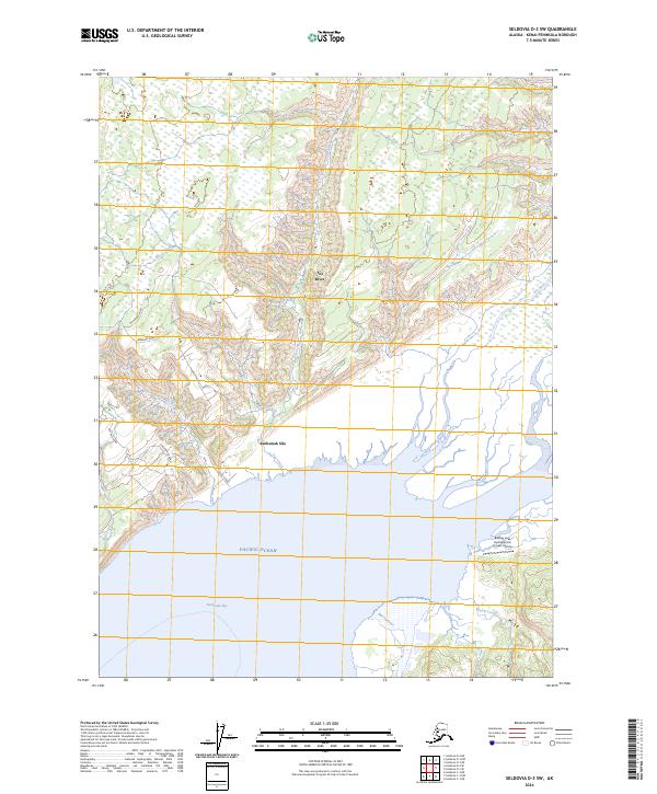 USGS Topographic Map – Seldovia D-3 SW