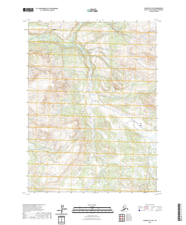 USGS Topographic Map – Seldovia D-4 NE