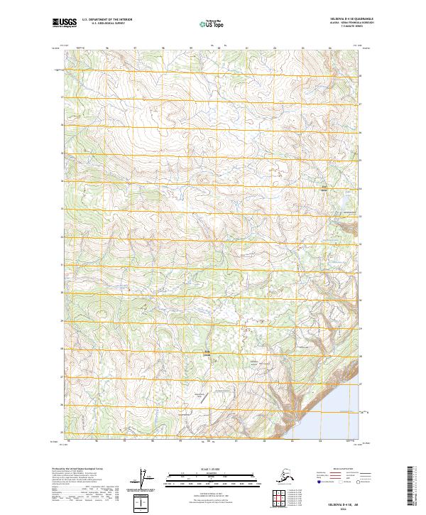 USGS Topographic Map – Seldovia D-4 SE