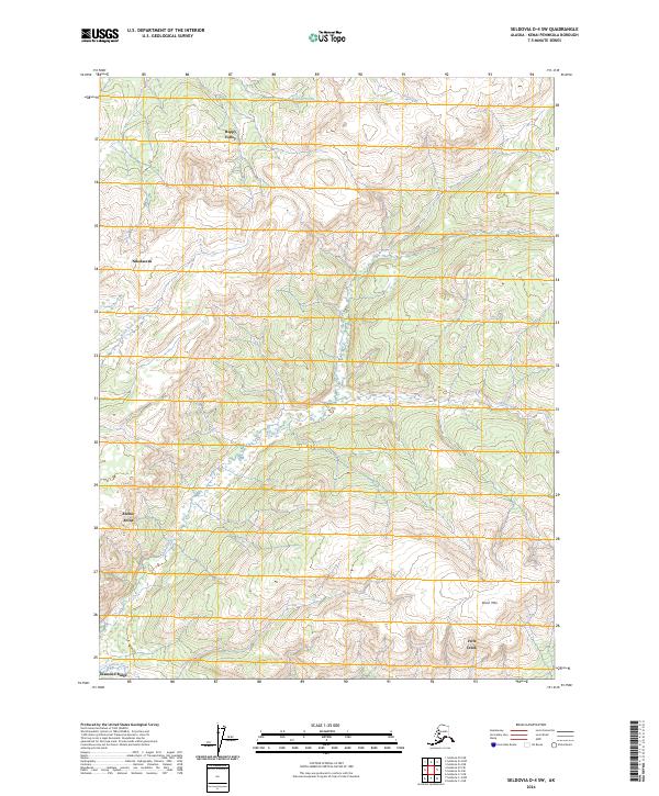 USGS Topographic Map – Seldovia D-4 SW