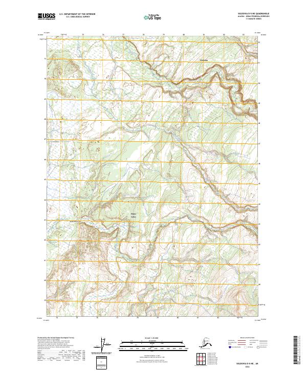 USGS Topographic Map – Seldovia D-5 NE