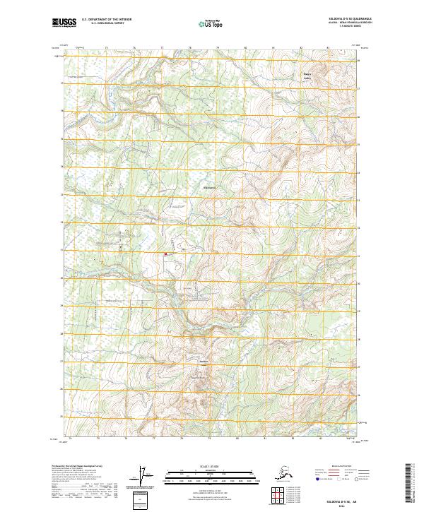 USGS Topographic Map – Seldovia D-5 SE