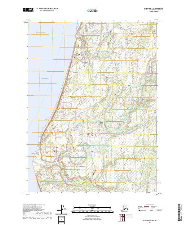 USGS Topographic Map – Seldovia D-5 SW