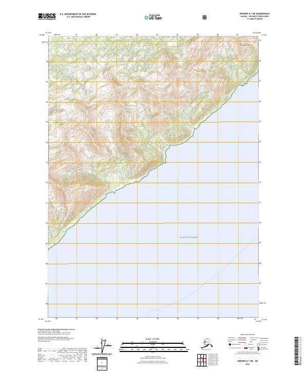 USGS Topographic Map – Seward A-1 NE