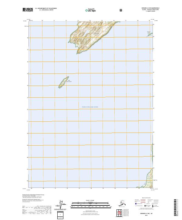 USGS Topographic Map – Seward A-2 NE