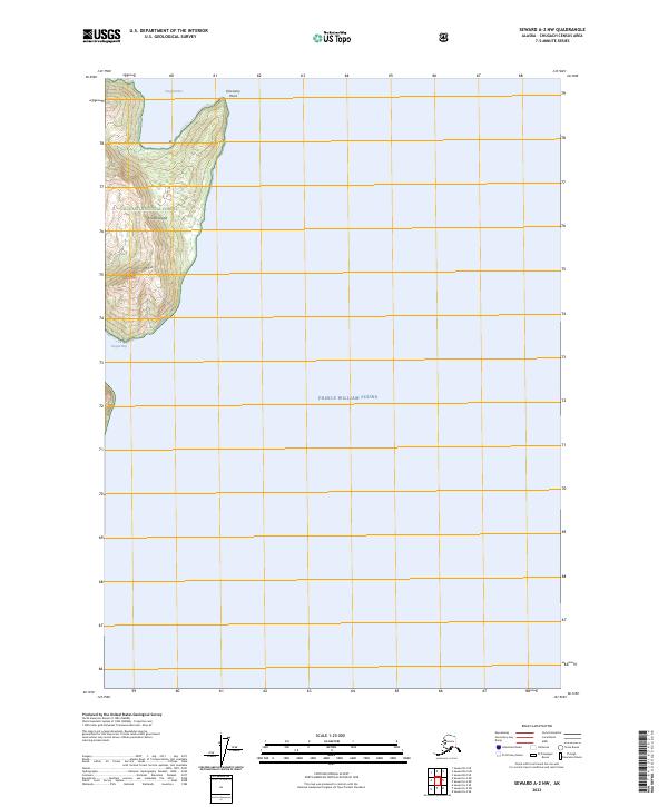 USGS Topographic Map – Seward A-2 NW