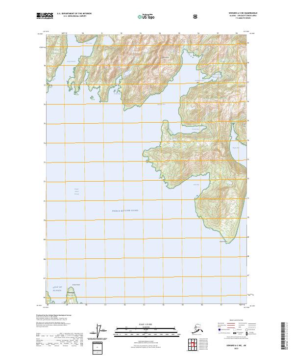 USGS Topographic Map – Seward A-3 NE