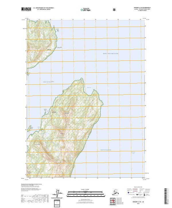 USGS Topographic Map – Seward A-3 SE