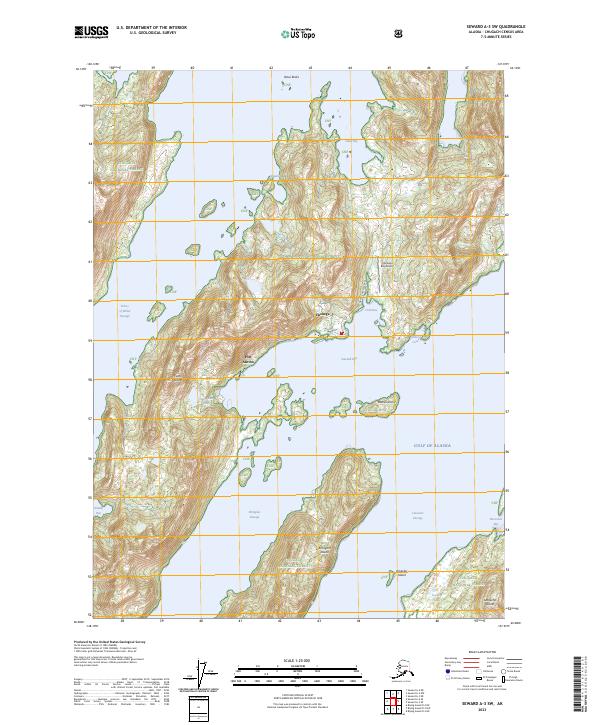 USGS Topographic Map – Seward A-3 SW