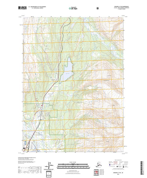 USGS Topographic Map – Seward A-7 NE