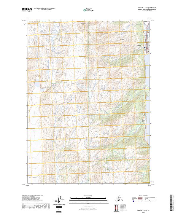 USGS Topographic Map – Seward A-7 SW