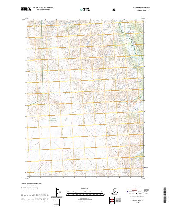 USGS Topographic Map – Seward A-8 NE