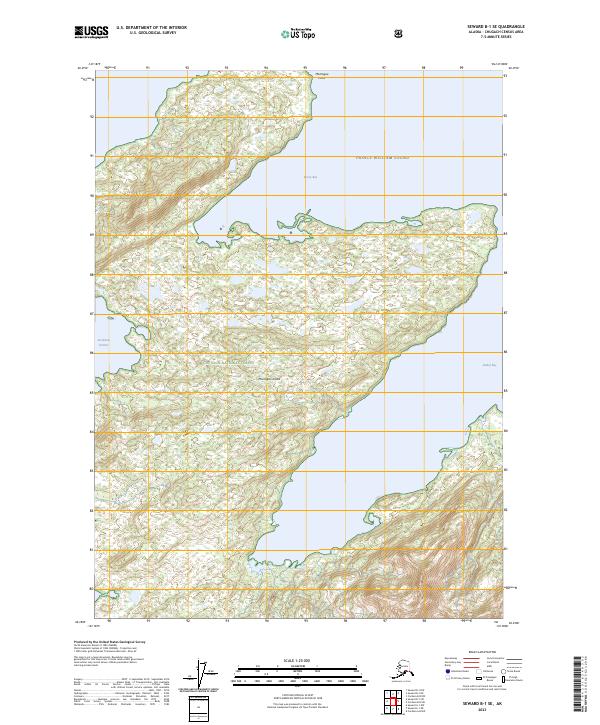 USGS Topographic Map – Seward B-1 SE