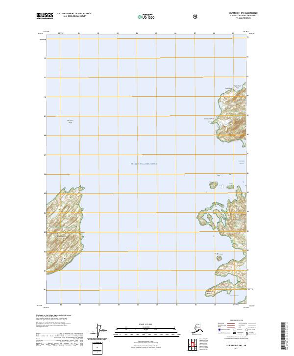 USGS Topographic Map – Seward B-1 SW