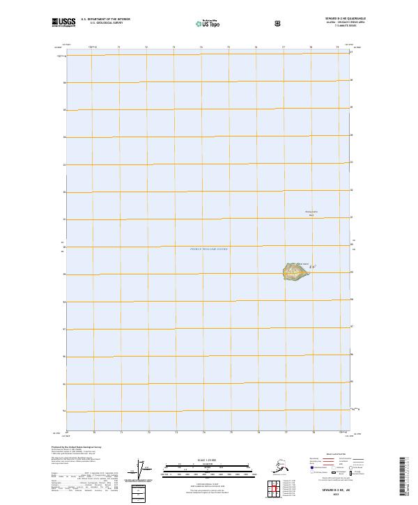 USGS Topographic Map – Seward B-2 NE