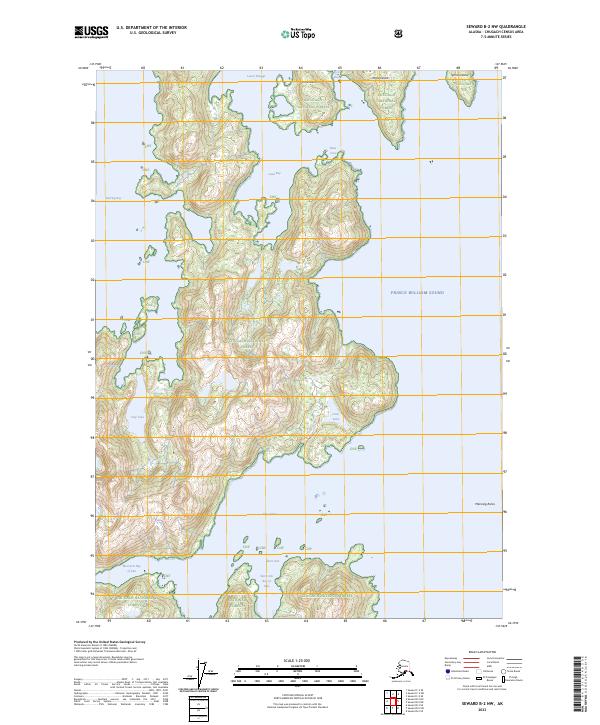 USGS Topographic Map – Seward B-2 NW