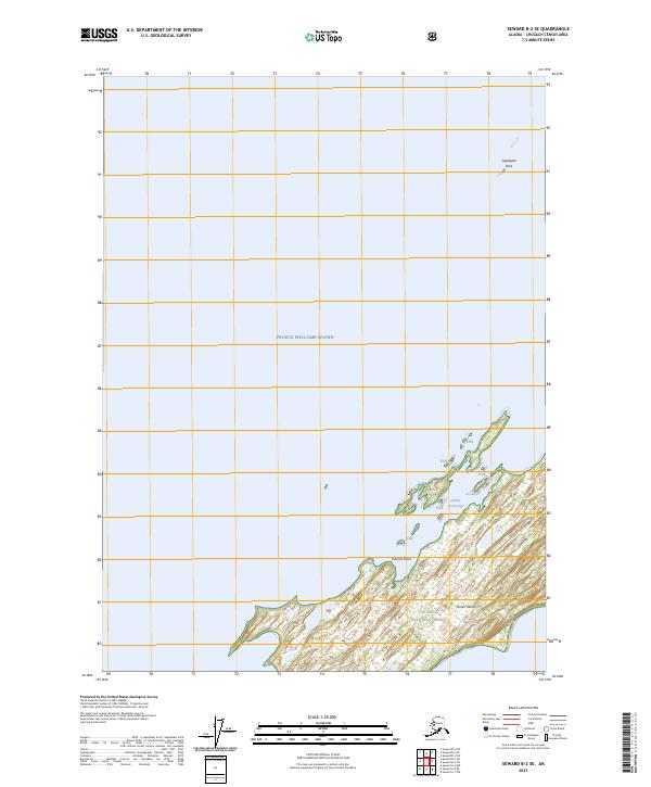 USGS Topographic Map – Seward B-2 SE