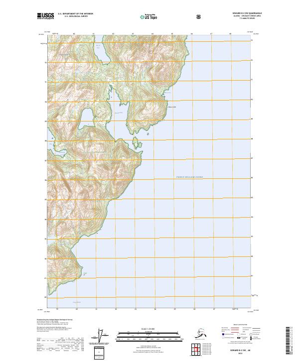 USGS Topographic Map – Seward B-2 SW