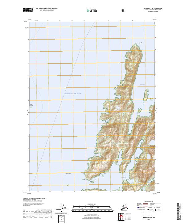 USGS Topographic Map – Seward B-3 NE