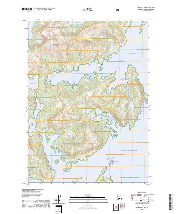 USGS Topographic Map – Seward B-3 NW