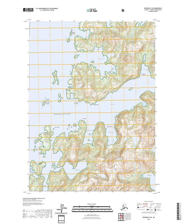 USGS Topographic Map – Seward B-3 SE