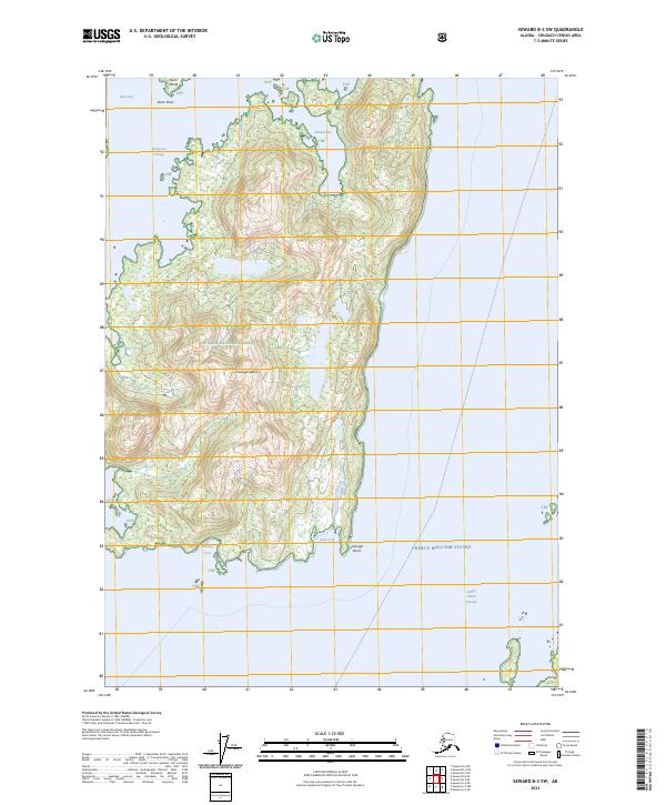 USGS Topographic Map – Seward B-3 SW