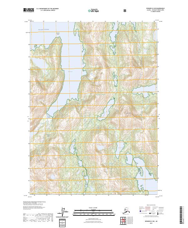USGS Topographic Map – Seward B-4 NE