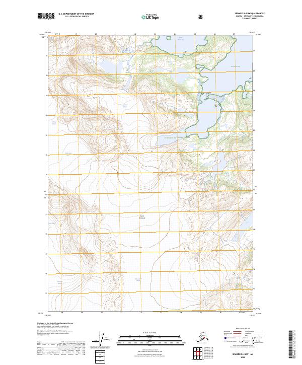 USGS Topographic Map – Seward B-4 NW