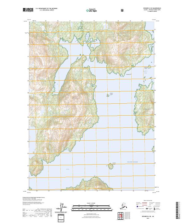 USGS Topographic Map – Seward B-4 SE
