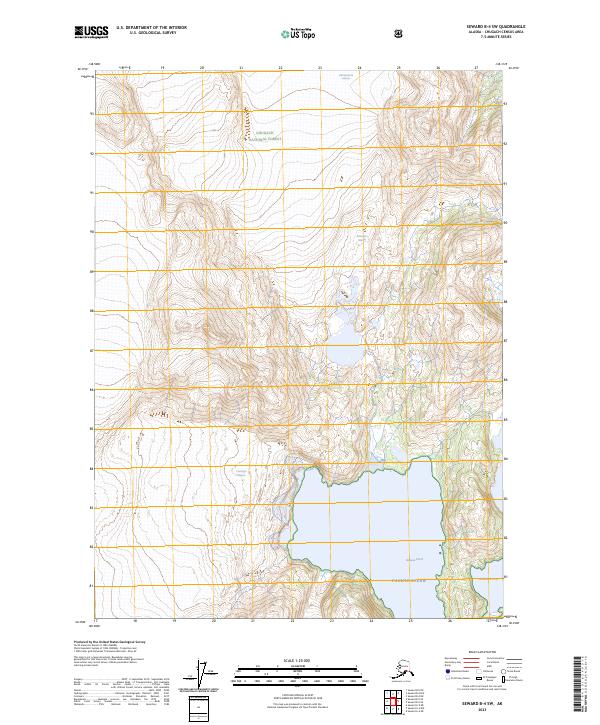 USGS Topographic Map – Seward B-4 SW