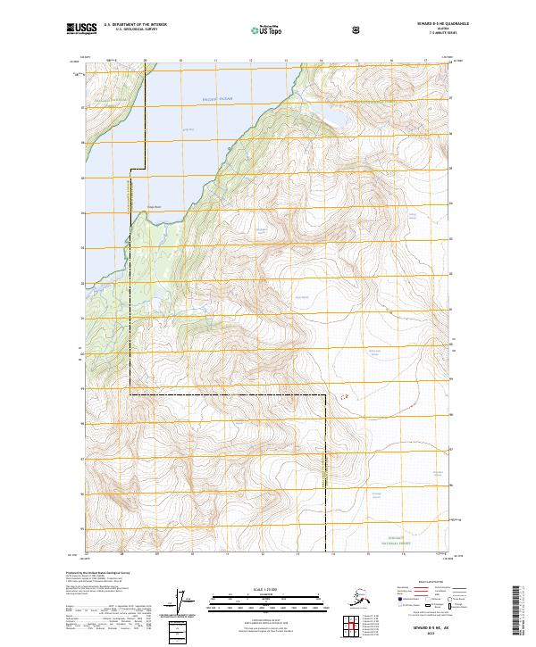 USGS Topographic Map – Seward B-5 NE