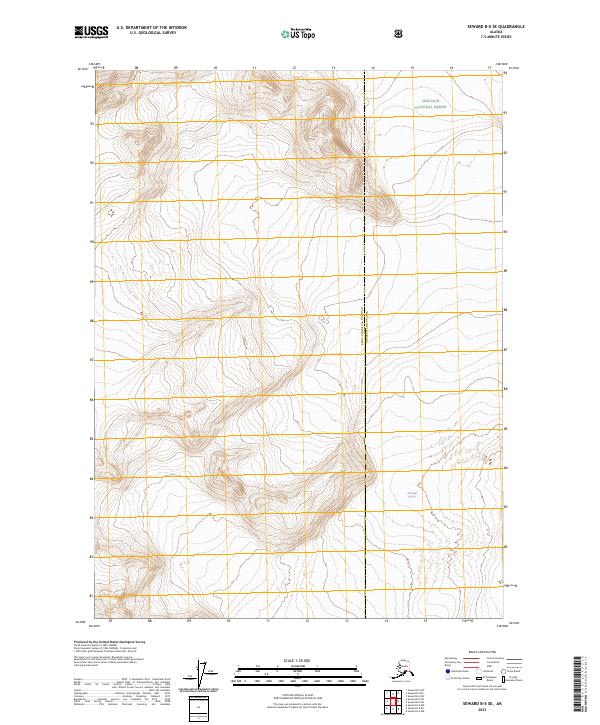 USGS Topographic Map – Seward B-5 SE