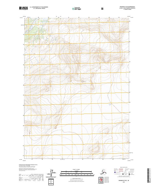 USGS Topographic Map – Seward B-5 SW