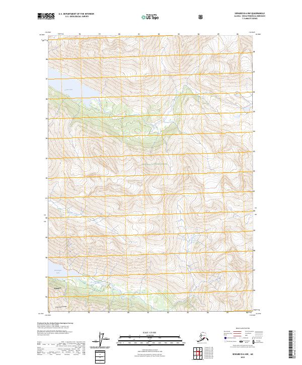 2023 Map of Seward B-6 NW, 2023 Print