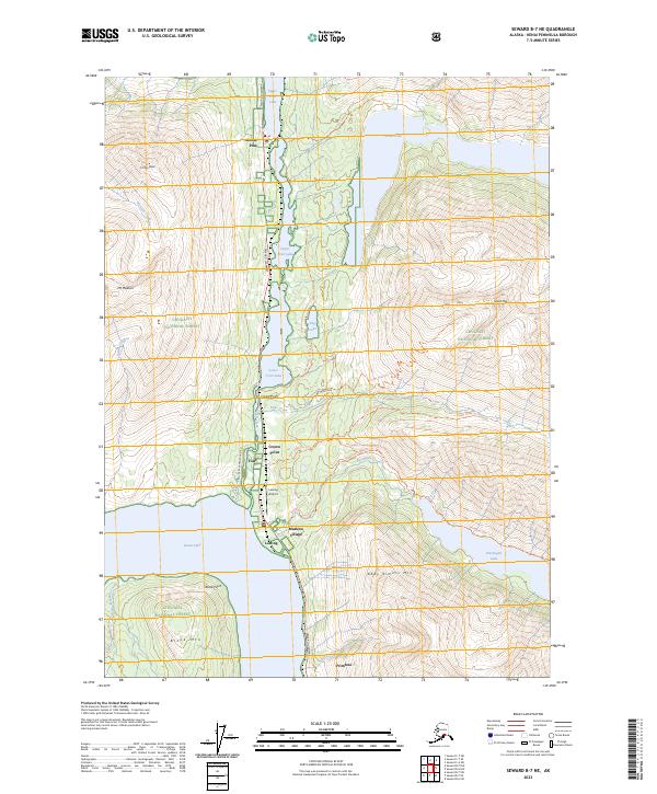 USGS Topographic Map – Seward B-7 NE