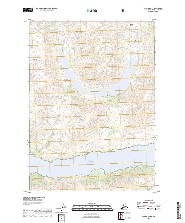 USGS Topographic Map – Seward B-7 NW