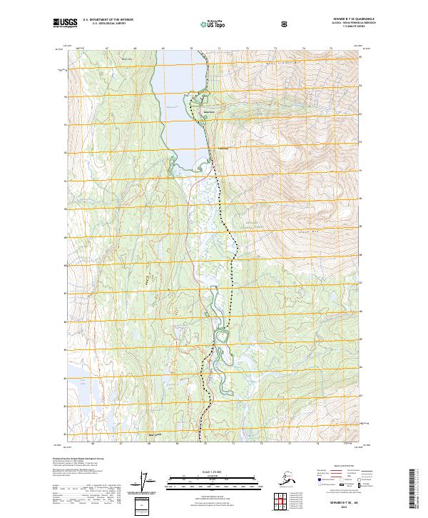 USGS Topographic Map – Seward B-7 SE