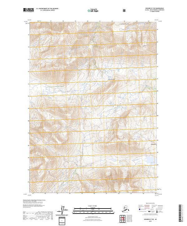 USGS Topographic Map – Seward B-7 SW