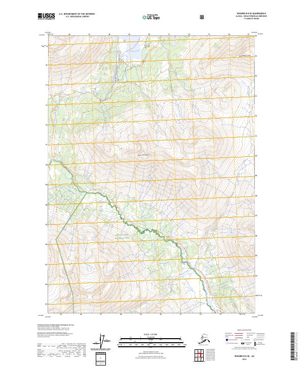 USGS Topographic Map – Seward B-8 SE