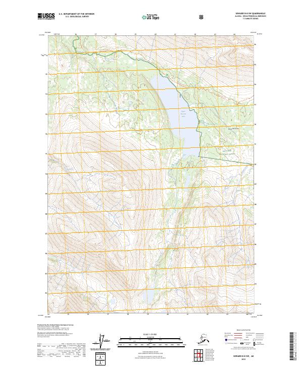 USGS Topographic Map – Seward B-8 SW