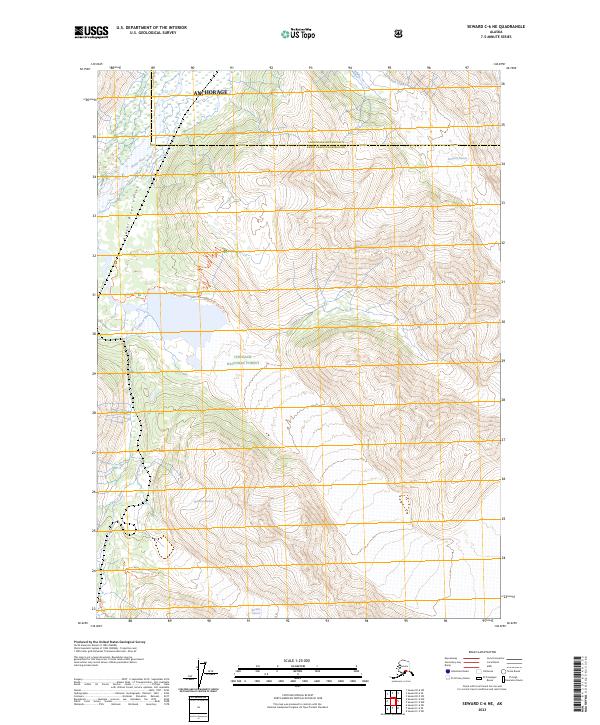 USGS Topographic Map – Seward C-6 NE