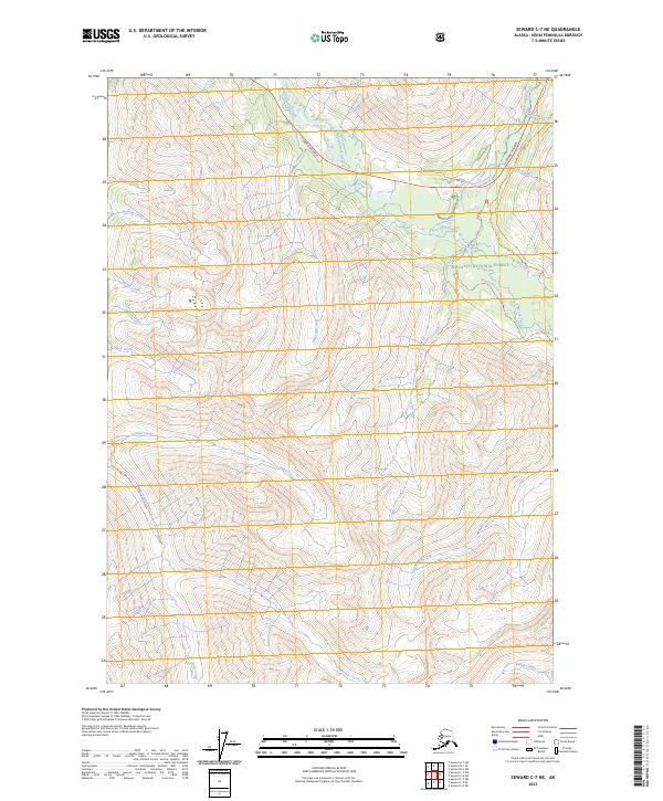 USGS Topographic Map – Seward C-7 NE