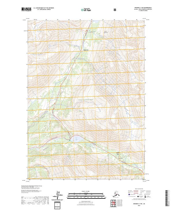USGS Topographic Map – Seward C-7 SW