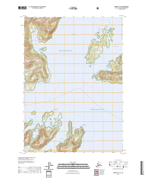 USGS Topographic Map – Seward D-1 NE
