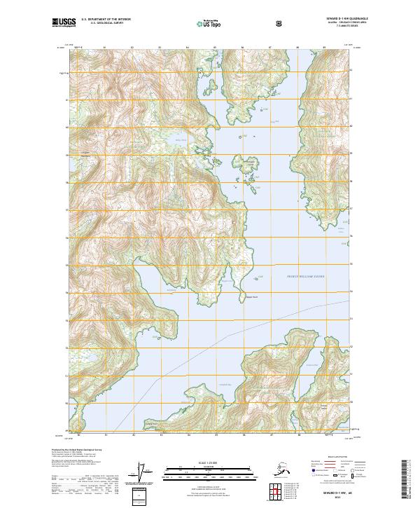 USGS Topographic Map – Seward D-1 NW