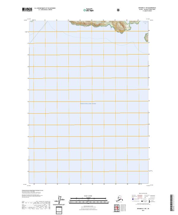 USGS Topographic Map – Seward D-1 SW