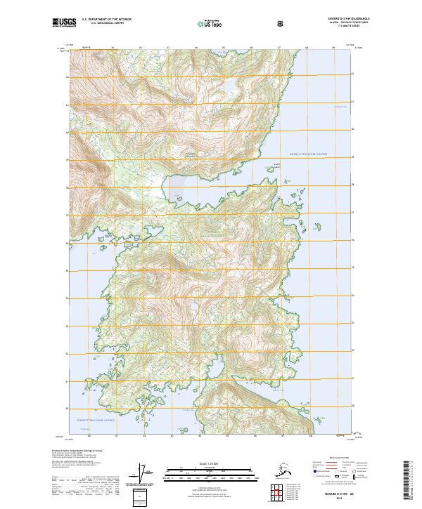 USGS Topographic Map – Seward D-2 NW